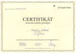 Certifikát GE Capital bank